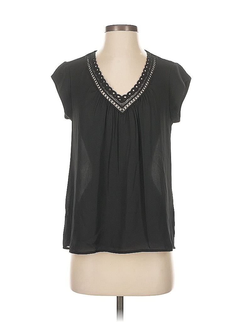 Dr2 Short Sleeve Blouse In Black