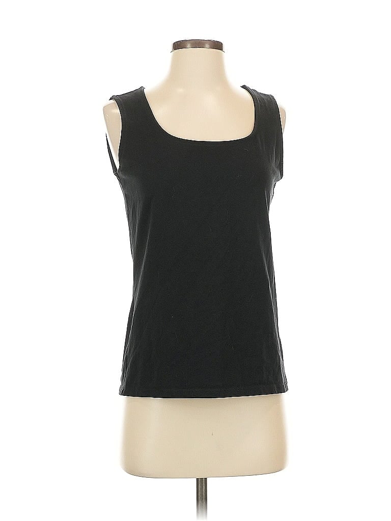 Click to view more detailed imagery on our partner's website Pre-owned Coldwater Creek Sleeveless T-shirt In Black