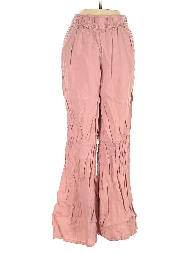 Pre-owned Sigrid Olsen Linen Pants In Pink