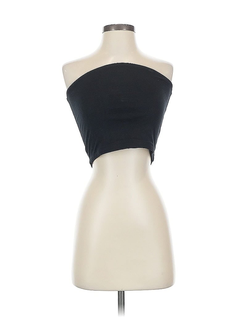 Pre-owned Bp. Tube Top Black Strapless Neckline Tops