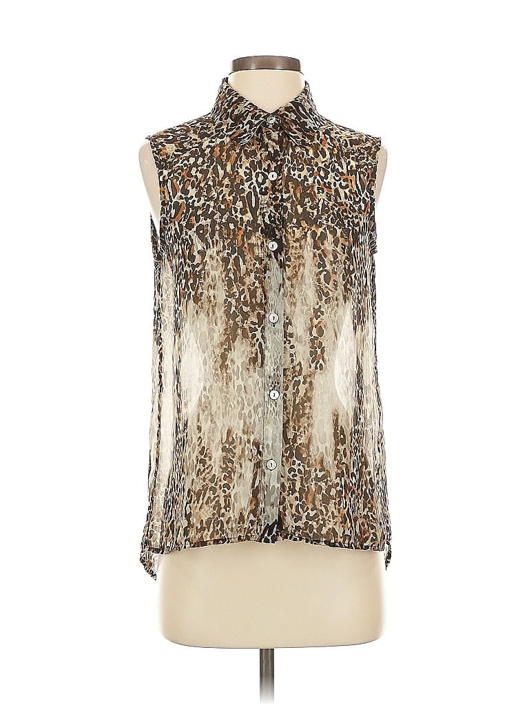 Pre-owned Chico's Sleeveless Blouse In Brown