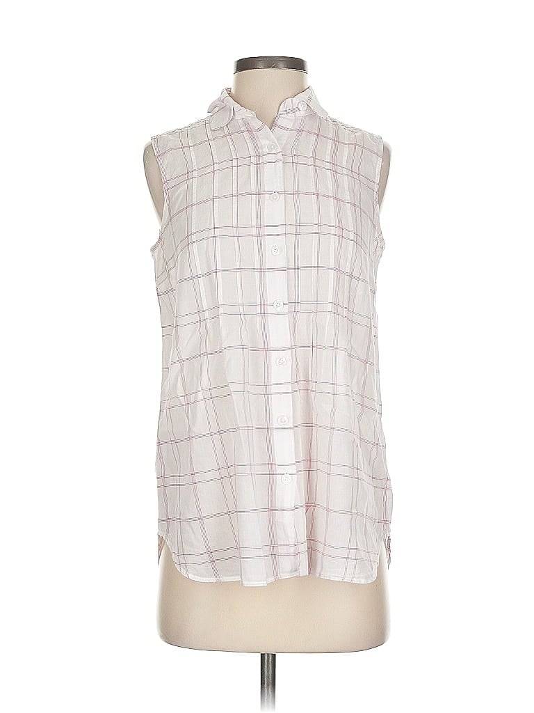 Pre-owned Cabi Sleeveless Button Down Shirt In Pink