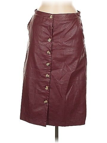 Böhme Faux Leather Skirt (view 1)