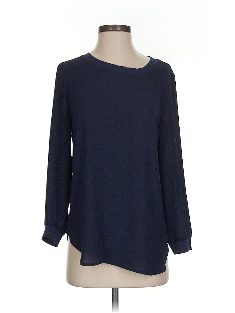 Pre-owned Banana Republic 3/4 Sleeve Blouse In Blue