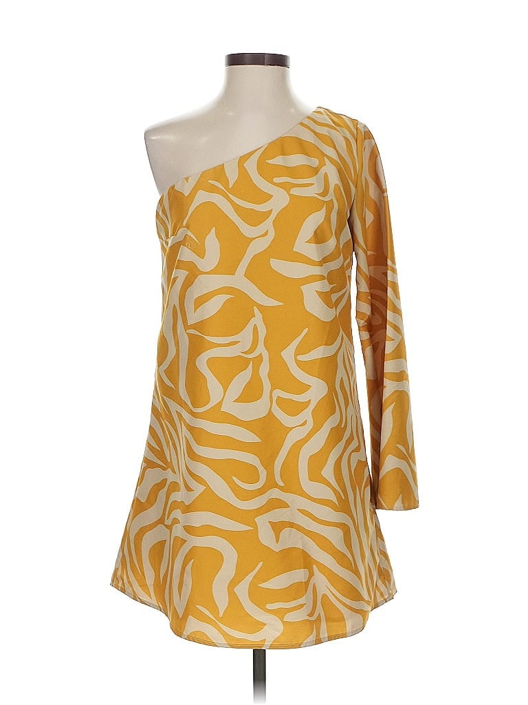 Pre-owned Ark & Co. Cocktail Dress In Yellow