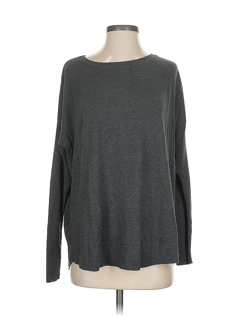Pre-owned Ann Taylor Loft Pullover Sweater In Gray