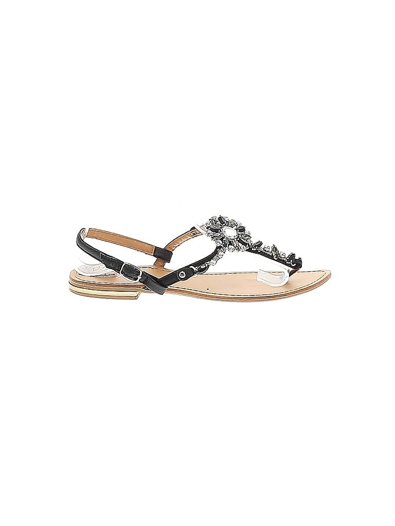 Pre-owned Forever Sandals In Black