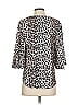 Unbranded 100% Polyester Animal Print Ivory 3/4 Sleeve Blouse Size S - photo 2