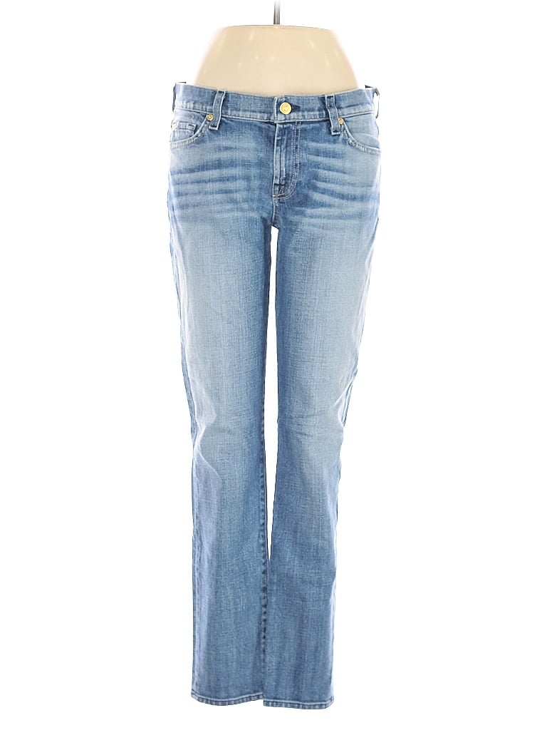 Pre-owned 7 For All Mankind Jeans In Blue