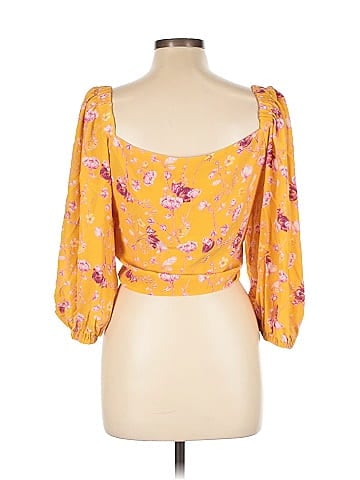 Chelsea And Walker 3/4 Sleeve Silk Top (view 2)