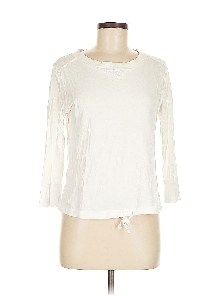 Pre-owned Gap Body 3/4 Sleeve T-shirt In White