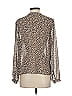 A New Day 100% Polyester Animal Print Silver Long Sleeve Blouse Size S - photo 2