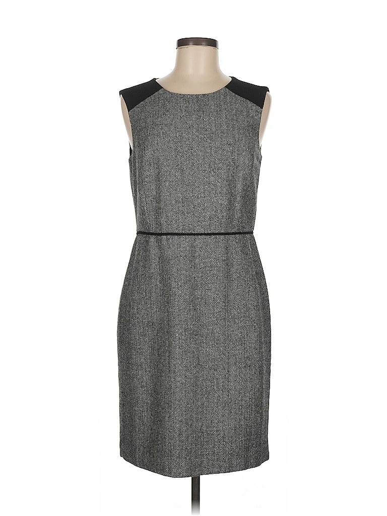Pre-owned Ann Taylor Loft Outlet Casual Dress In Gray