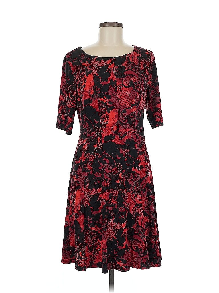 Pre-owned Connected Apparel Casual Dress In Red