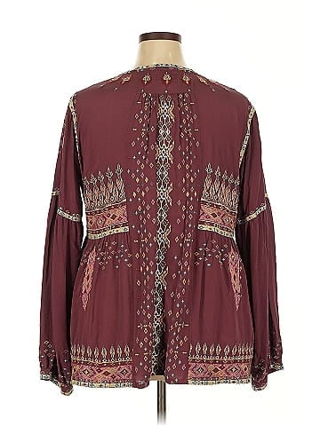 Johnny Was Long Sleeve Silk Top (view 2)