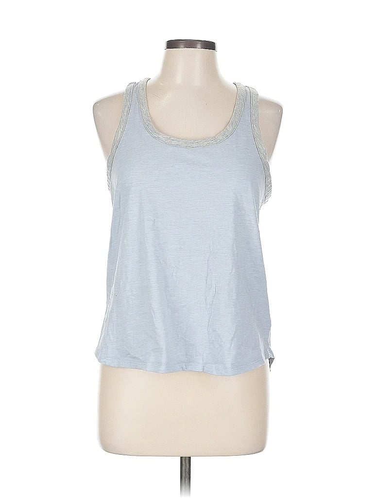 Pre-owned Splendid Tank Top Blue Halter Neckline Tops