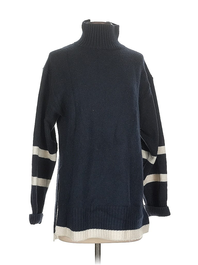 Pre-owned H&m Turtleneck Sweater In Blue