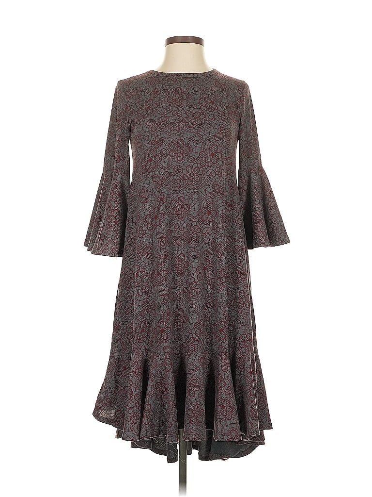 Pre-owned Lularoe Casual Dress In Gray