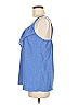 I Heart Ronson 100% Polyester Blue Sleeveless Blouse Size M - photo 5