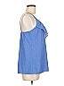 I Heart Ronson 100% Polyester Blue Sleeveless Blouse Size M - photo 4