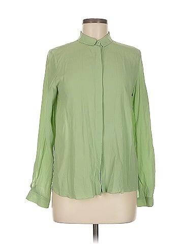 & Other Stories Long Sleeve Silk Top (view 1)