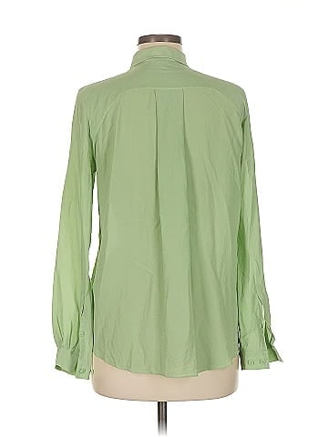 & Other Stories Long Sleeve Silk Top (view 2)