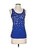 Express 100% Polyester Blue Sleeveless Top Size XS - photo 1
