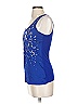 Express 100% Polyester Blue Sleeveless Top Size XS - photo 5