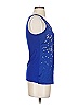 Express 100% Polyester Blue Sleeveless Top Size XS - photo 4
