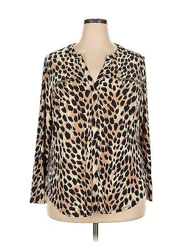 INC International Concepts Long Sleeve Blouse (view 1)