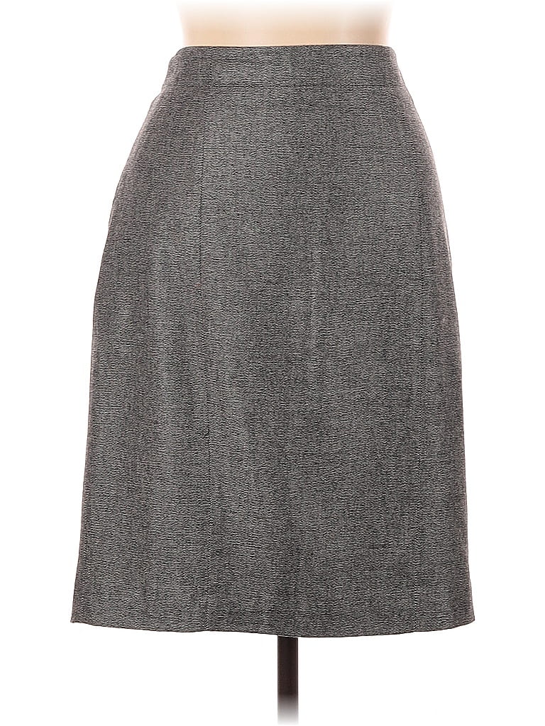 Pre-owned Ann Taylor Formal Skirt In Gray
