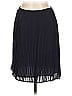 Les Copains Solid Black Blue Wool Skirt Size EU 44 / US 14 - photo 2
