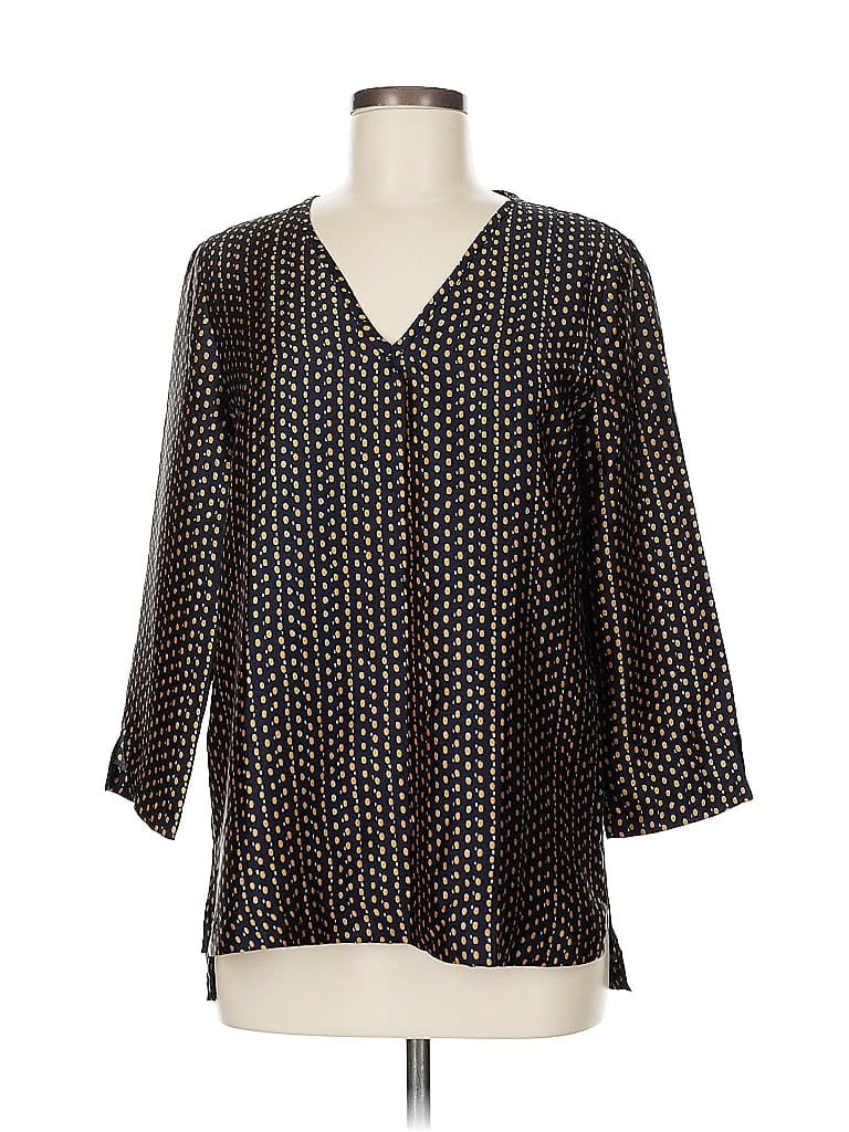 Pre-owned Mango 3/4 Sleeve Blouse In Black