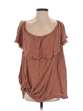 Free People Short Sleeve Blouse