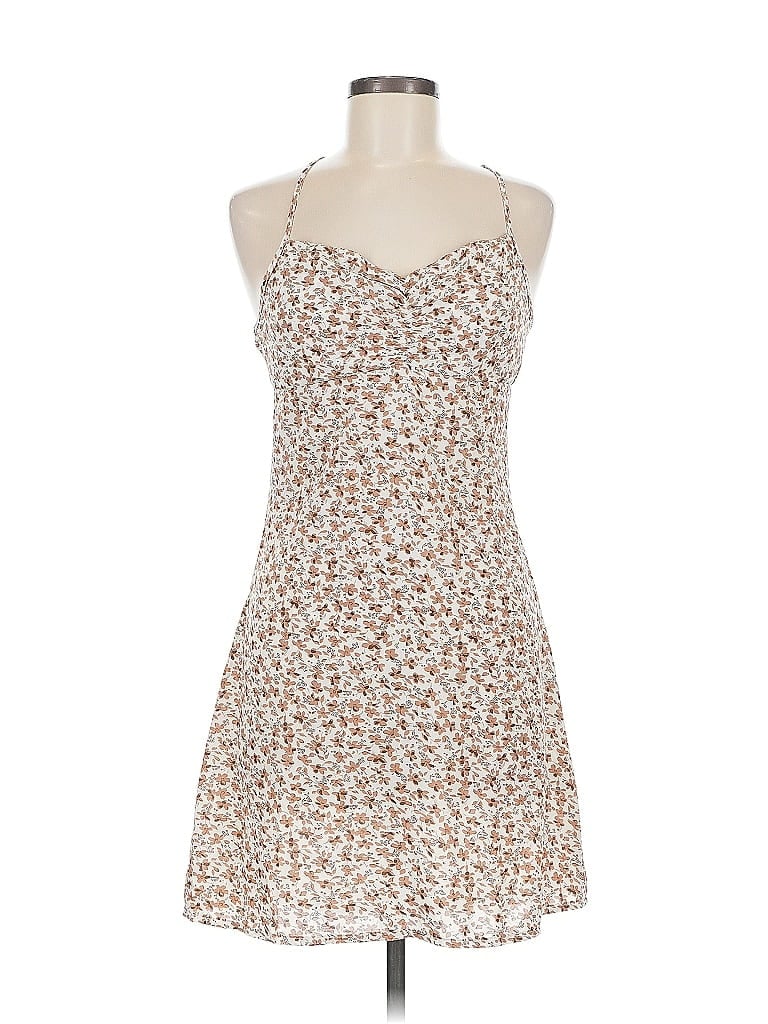 Pre-owned Shein Casual Dress In Brown