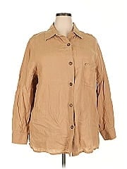Linda Allard Ellen Tracy 3/4 Sleeve Button Down Shirt