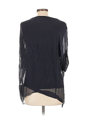 Tempo Paris 3/4 Sleeve Silk Top (view 2)