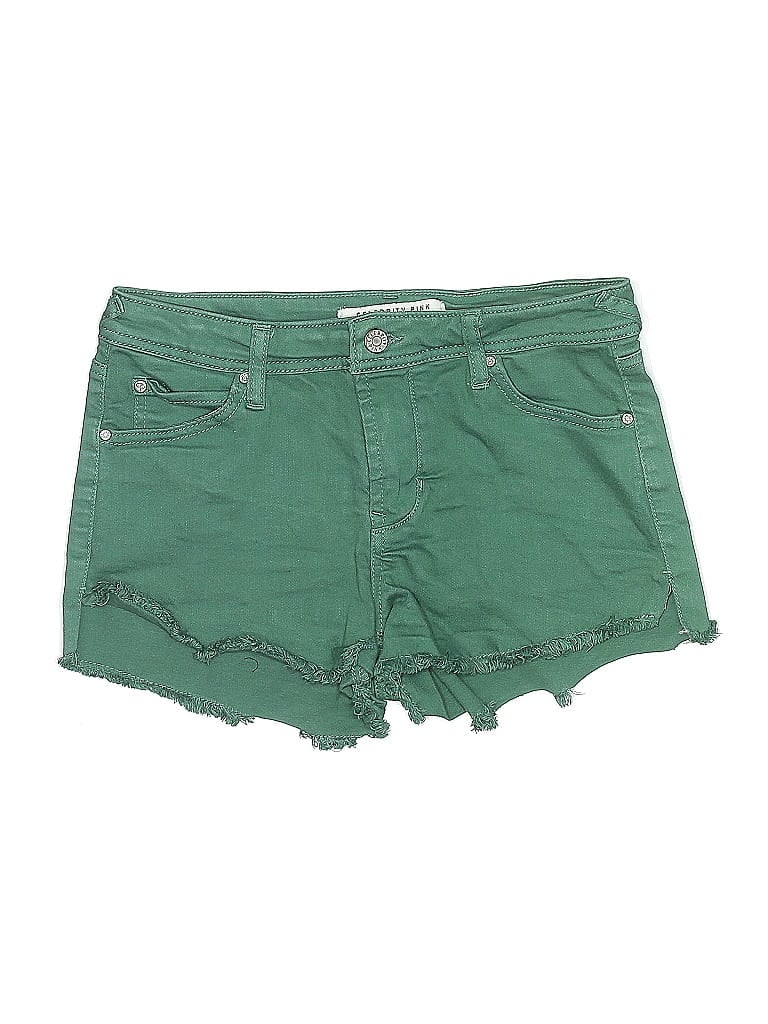 Pre-owned Celebrity Pink Denim Shorts In Green