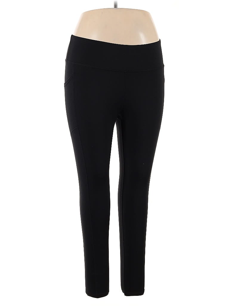 Pre-owned Dkny Sport Active Pants In Black