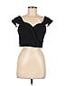 Xtraordinary Black Short Sleeve Top Size 11 - photo 1