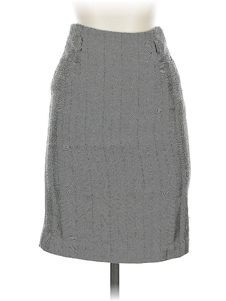 Pre-owned H&m Formal Skirt In Gray