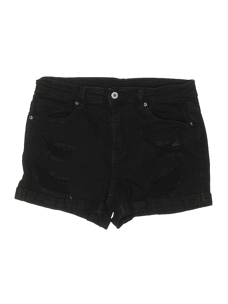 Pre-owned Unbranded Denim Shorts In Black