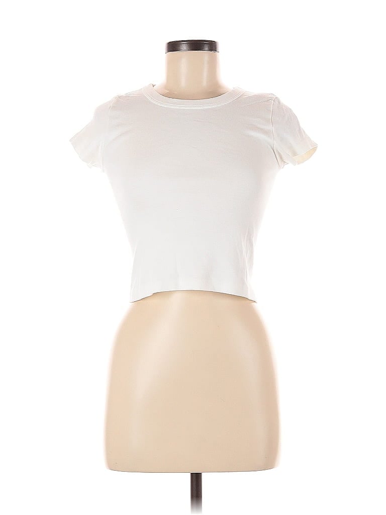 BRANDY MELVILLE Pre-owned Short Sleeve T-shirt In White