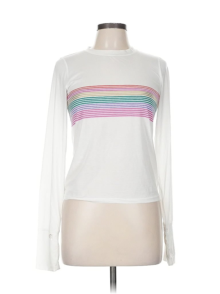 Pre-owned Unbranded Long Sleeve T-shirt In White