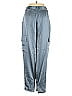 Babaton 100% Triacetate Blue Cargo Pants Size 2 - photo 2
