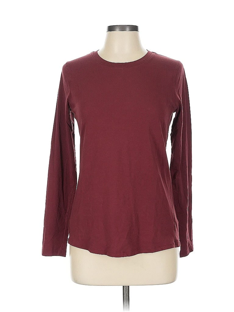 Pre-owned Lululemon Athletica Active T-shirt In Burgundy