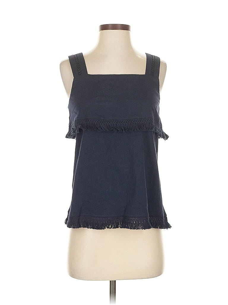 Pre-owned J.crew Factory Store Sleeveless Top Blue Halter Neckline Tops