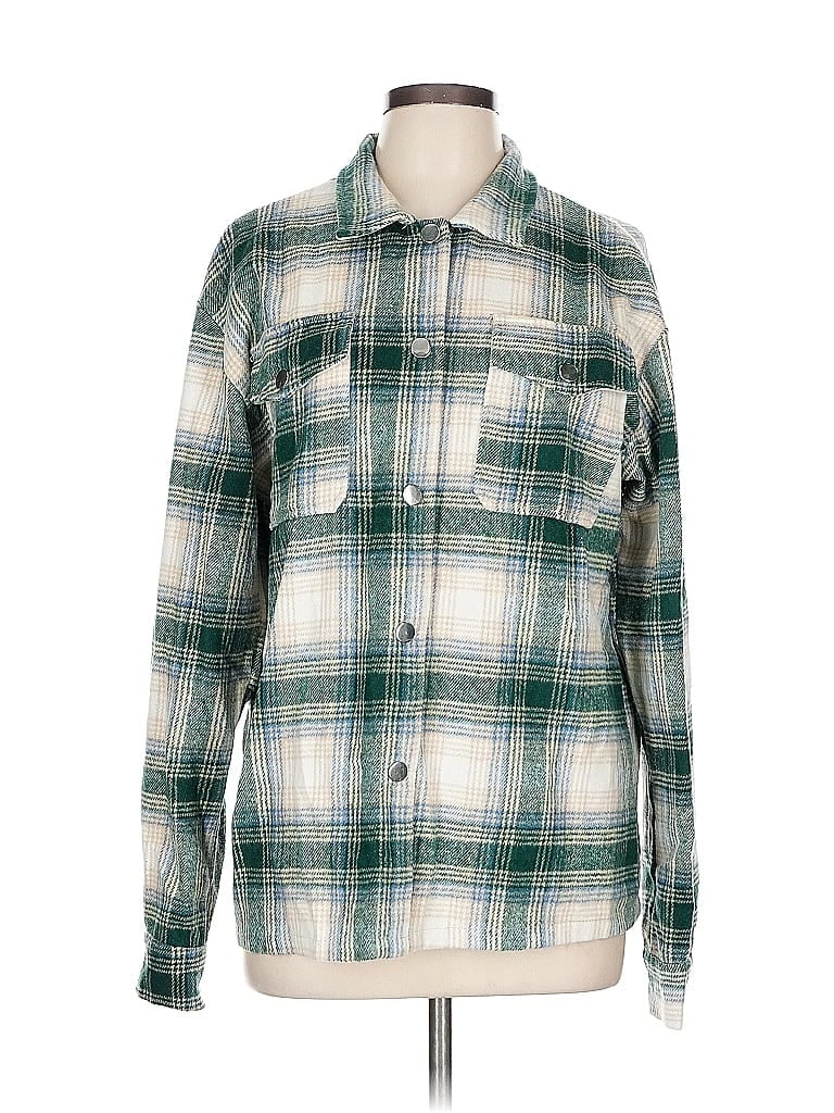 Pre-owned Unbranded Long Sleeve Blouse In Green