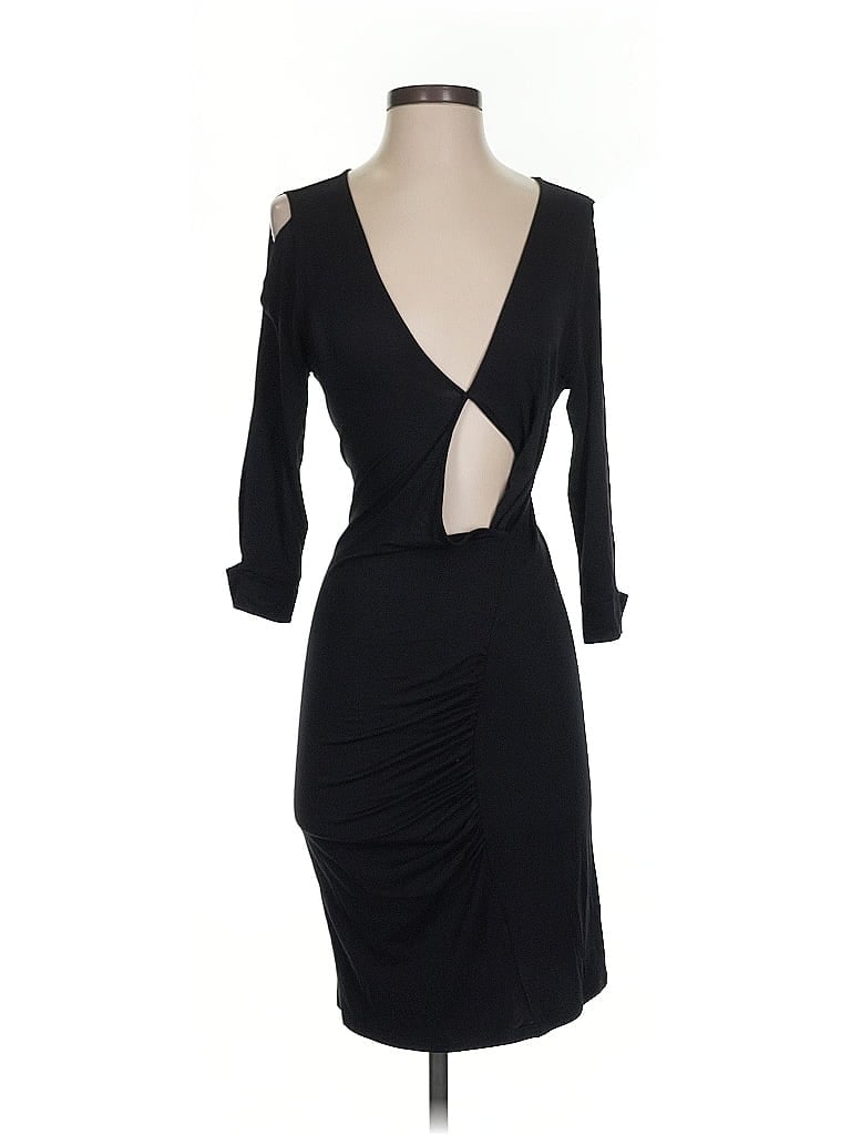 Pre-owned Venus Cocktail Dress In Black