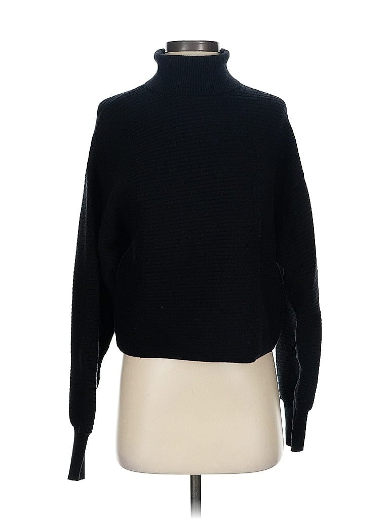 Pre-owned Good American Turtleneck Sweater In Black